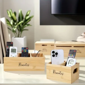Farmhouse Style Remote Storage Holder