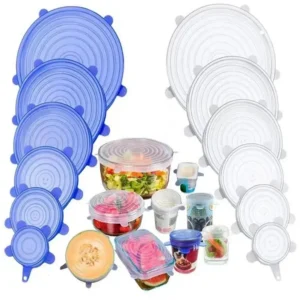 6pcs Silicone Reusable Stretch Lids